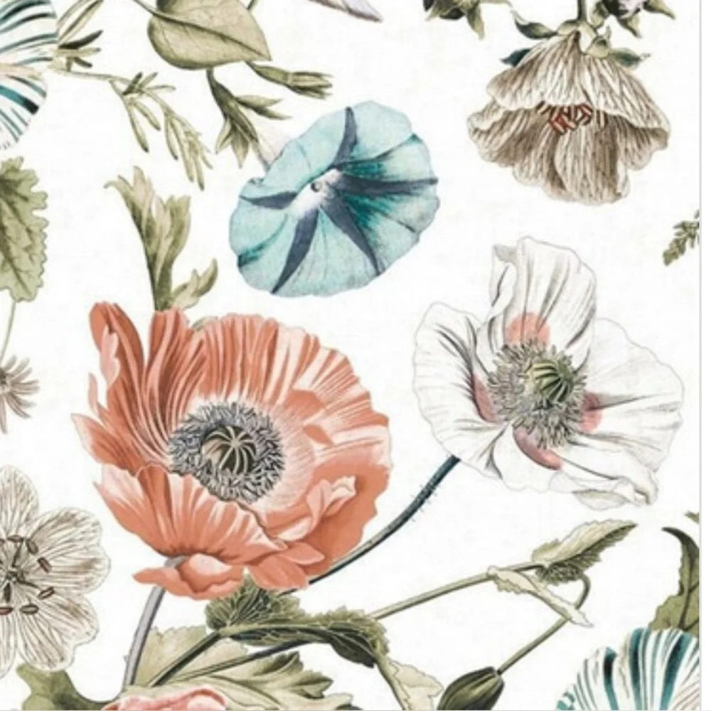 2 Vintage Poppy Peel & Stick Wallpaper RoomMates York Wallpaper RMK12281PL. #2